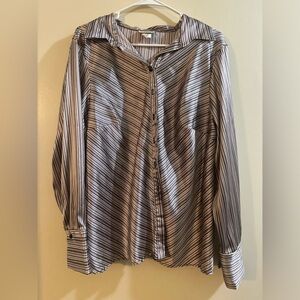Lauren Lee Striped Black and White Women's Top